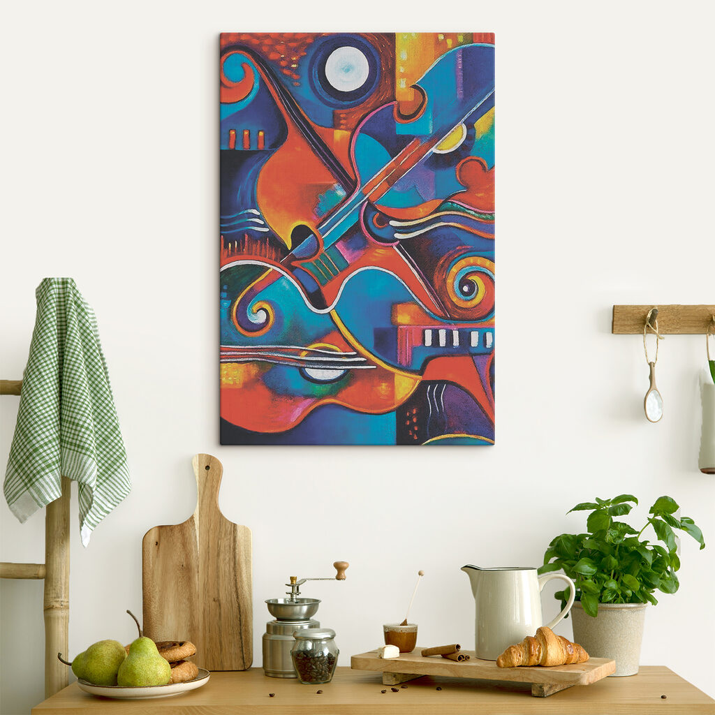 Zene színekben — lakásbelső 6