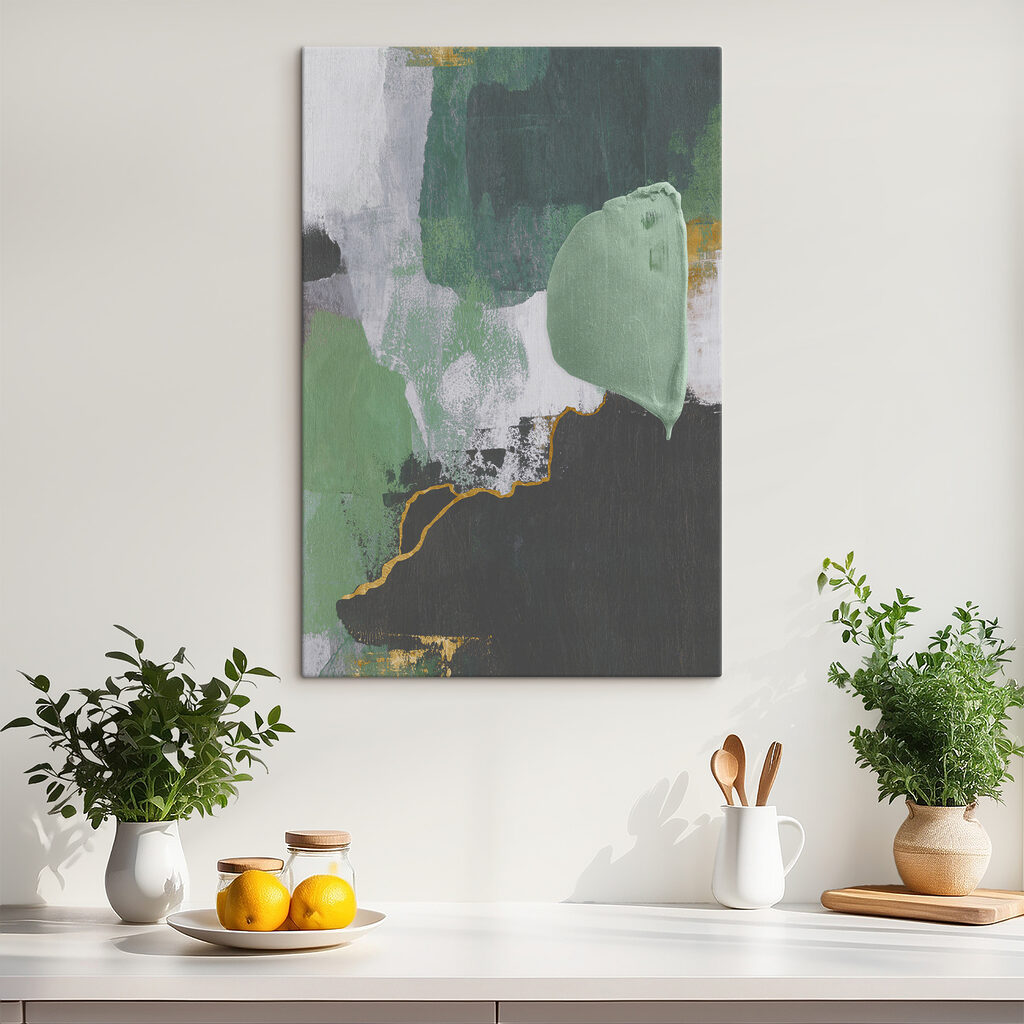 Zöld foltok arannyal — lakásbelső 5