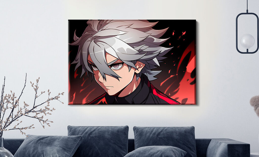 Anime vörös izzásban — lakásbelső 1