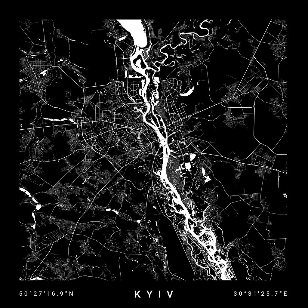Kijev térképe — teljes motívum