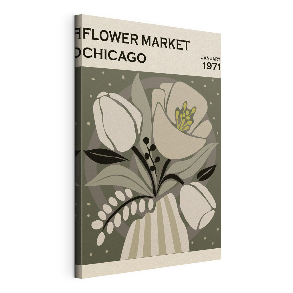 Virágpiac Chicagóban — termékábrázolás