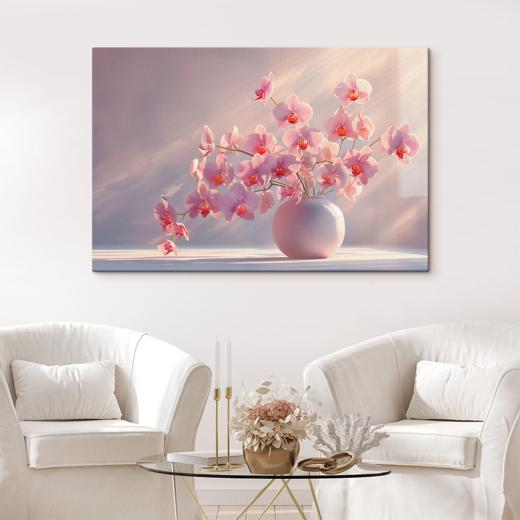 Orchideák fénysugárban — lakásbelső 2