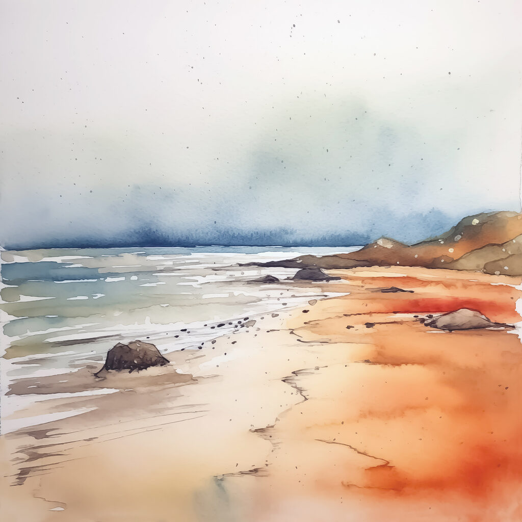 Akvarell a vízvonalnál — teljes motívum