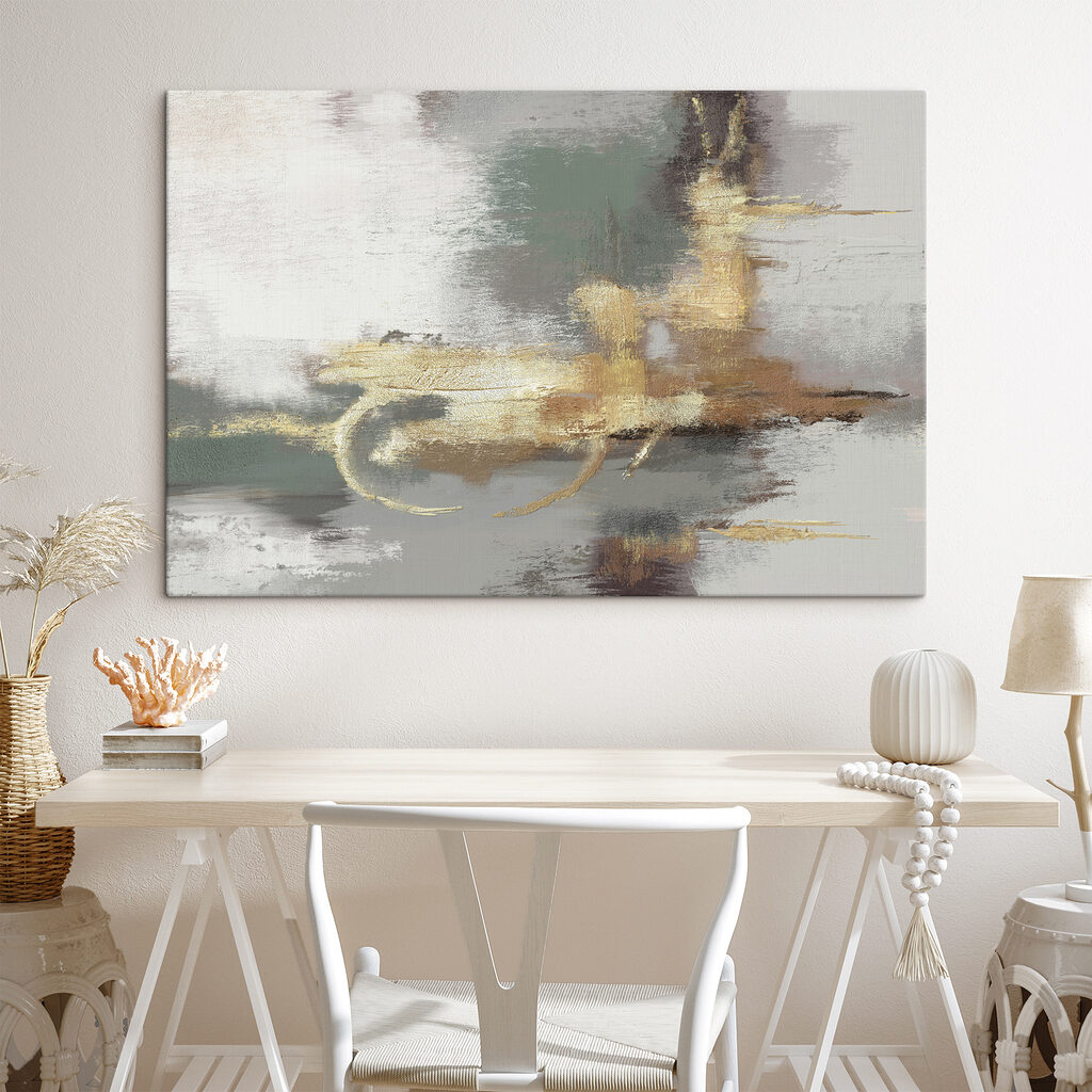 Arany hurkok zöldön — lakásbelső 3