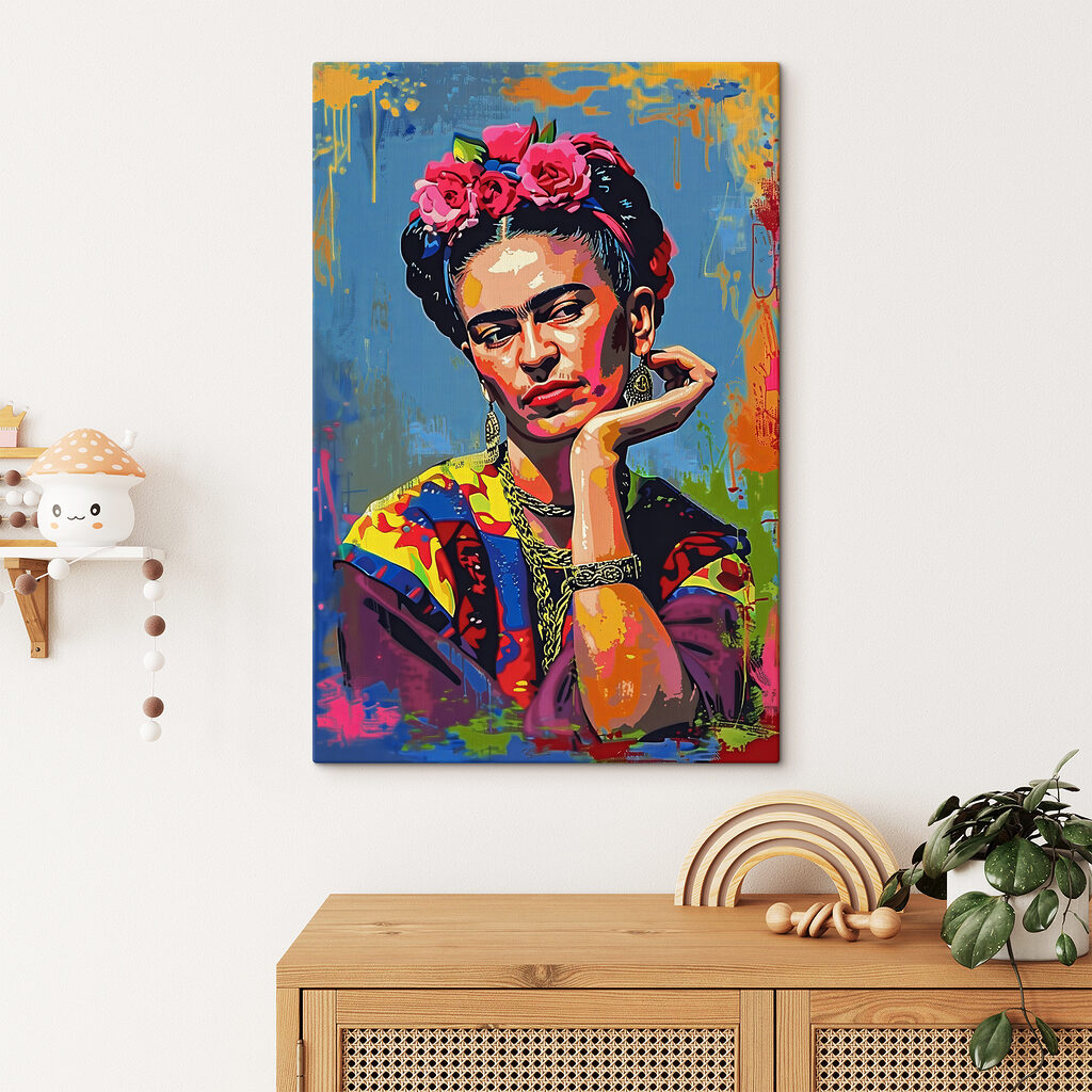 Frida kezére támaszkodva — lakásbelső 2