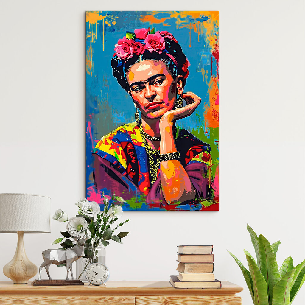 Frida kezére támaszkodva — lakásbelső 1