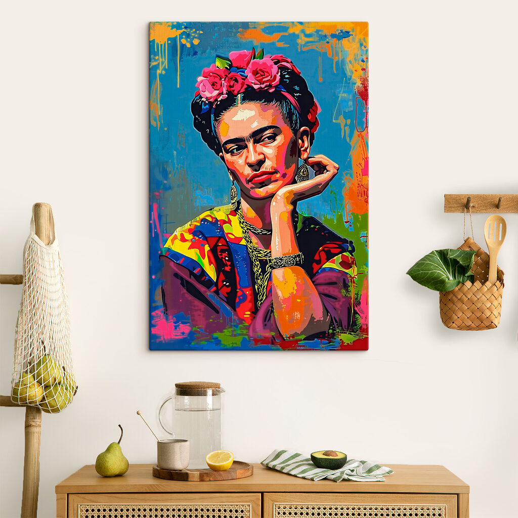Frida kezére támaszkodva — lakásbelső 3