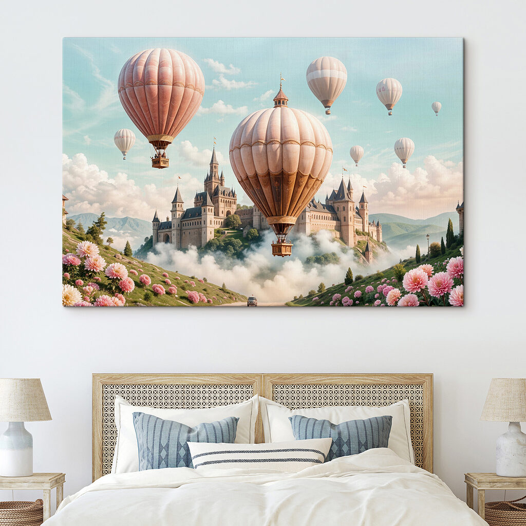 Hőlégballonok álomkastély felett — lakásbelső 2