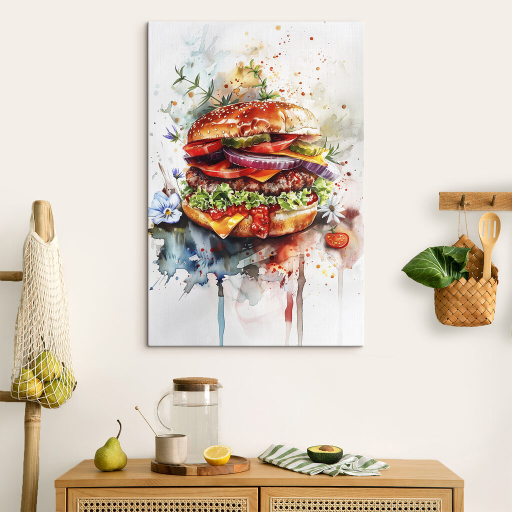 Hamburger akvarellfoltok között — lakásbelső 1