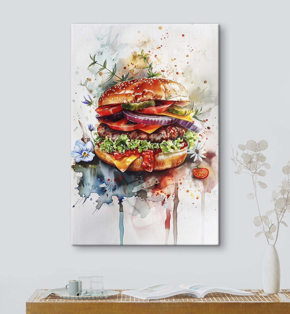 Hamburger akvarellfoltok között — lakásbelső 3