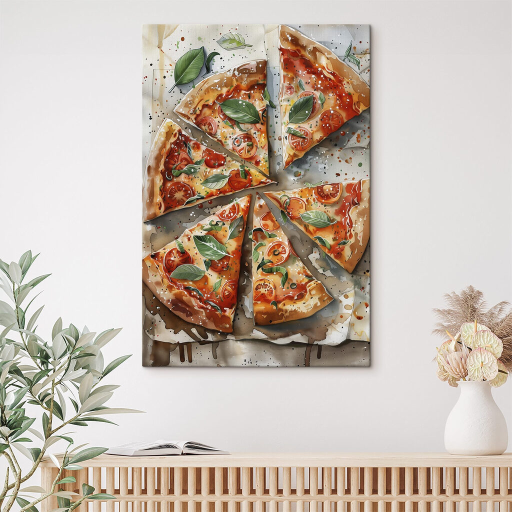 Pizzaszeletek bazsalikommal — lakásbelső 4