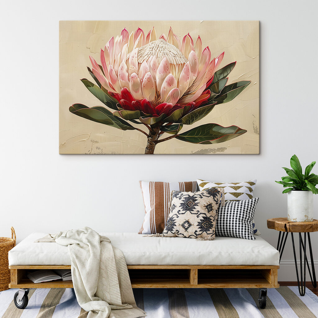 Protea kinyitja koronáját — lakásbelső 3