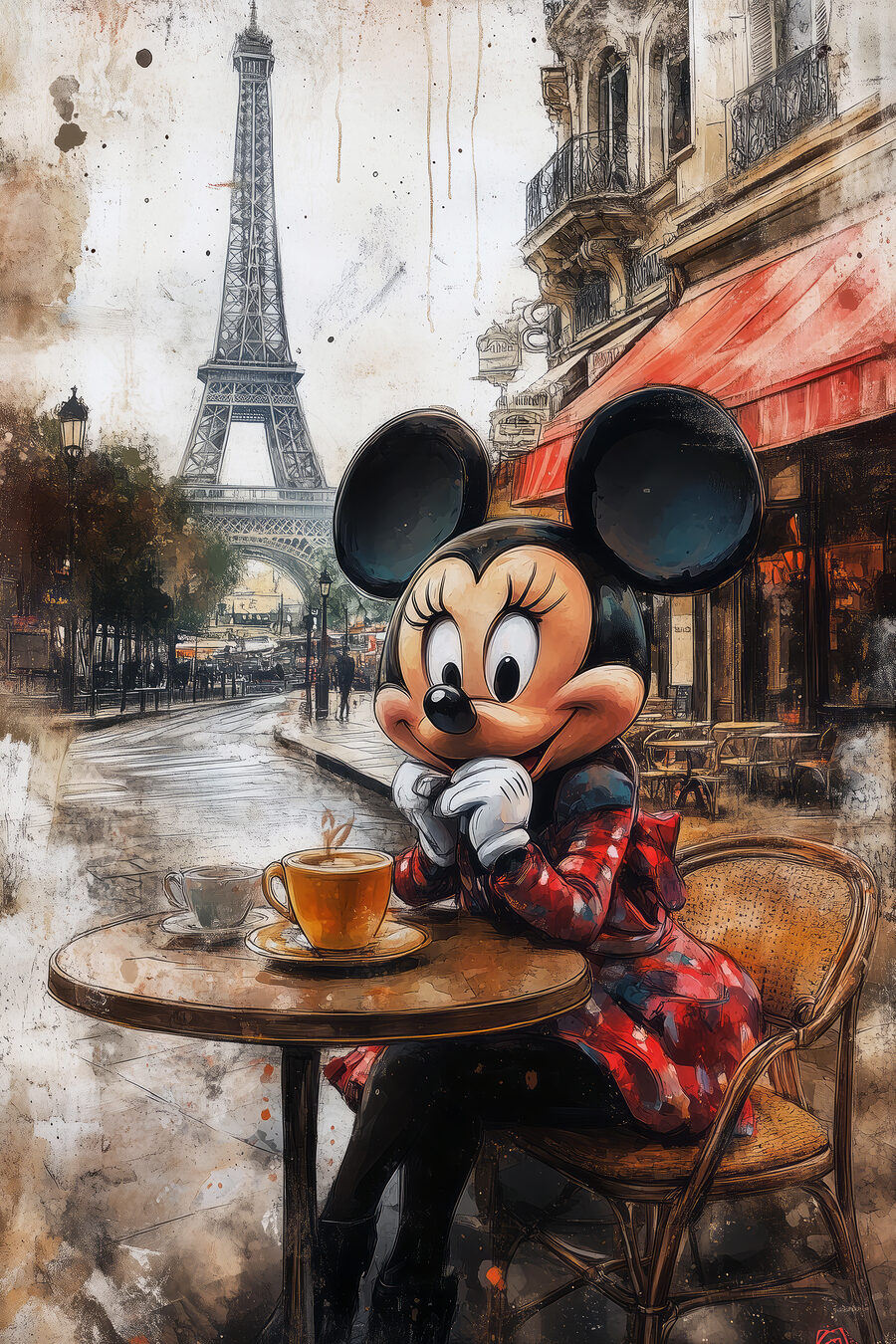 Minnie Párizsban — teljes motívum