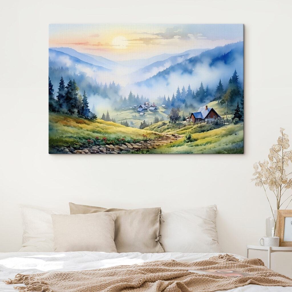 Hegyi házikók kék ködben — lakásbelső 2