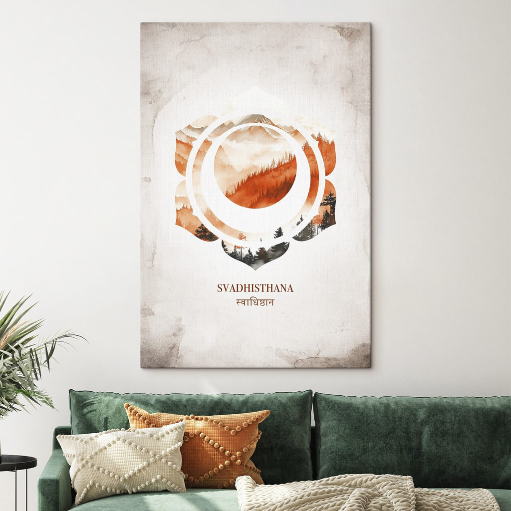 Szakrális csakra narancsban — lakásbelső 1