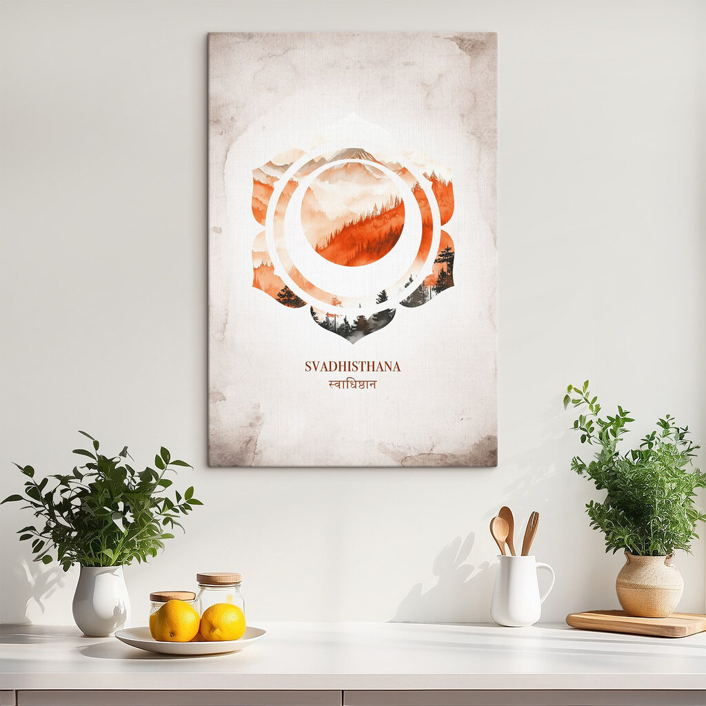 Szakrális csakra narancsban — lakásbelső 2
