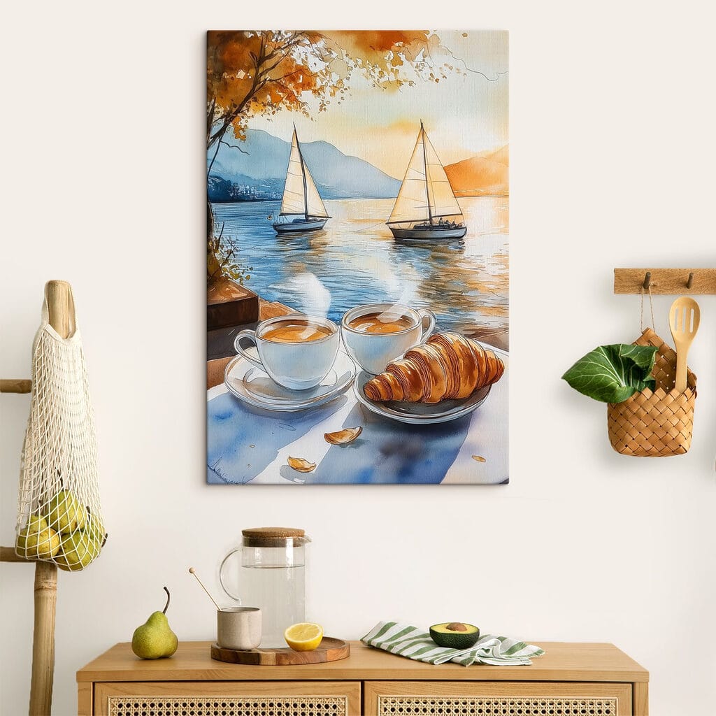 Croissant két vitorlás mellett — lakásbelső 2