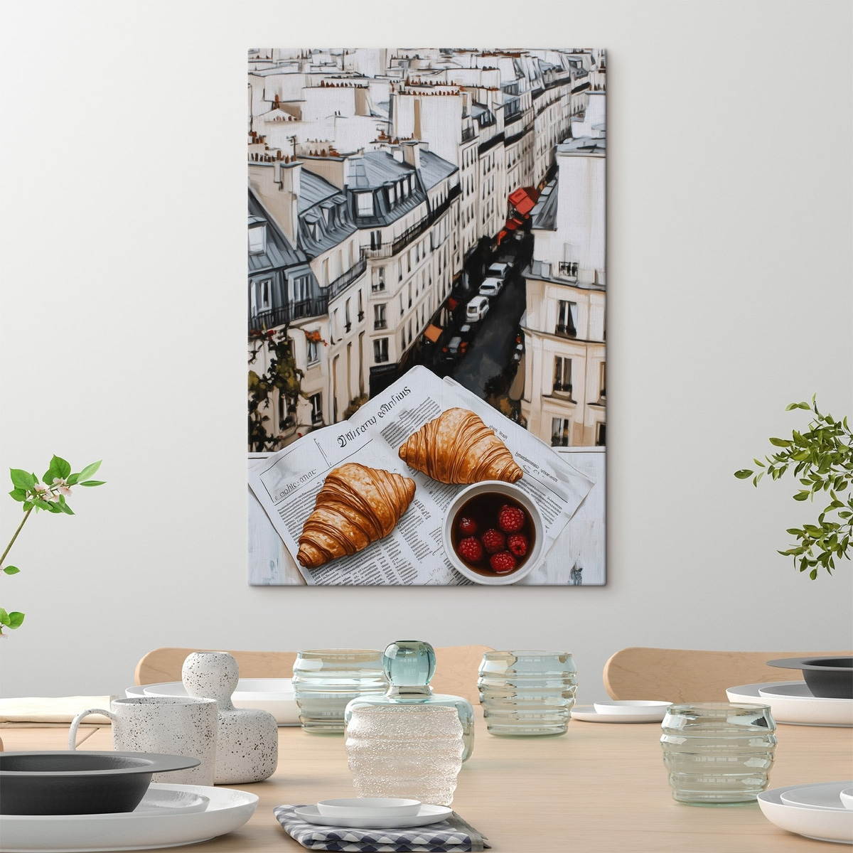 Reggeli kávé croissanttal — lakásbelső 2