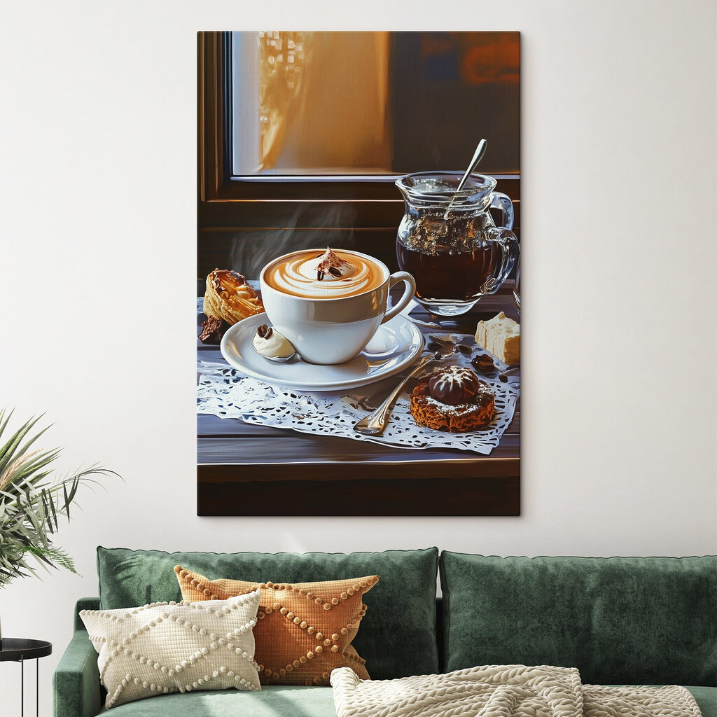 Cappuccino az ablaknál — lakásbelső 2