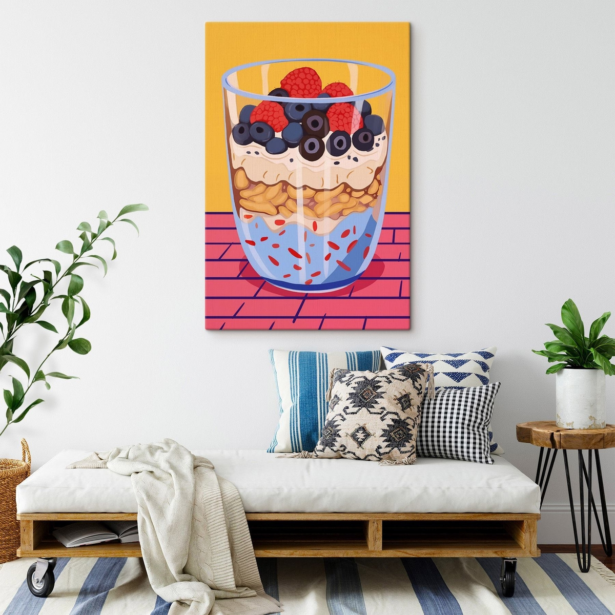 Joghurt bogyókkal és müzlivel — lakásbelső 2