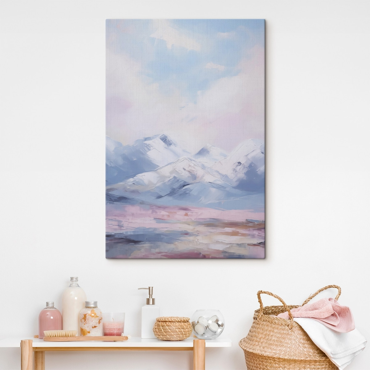 Festményhatású hegyek — lakásbelső 2
