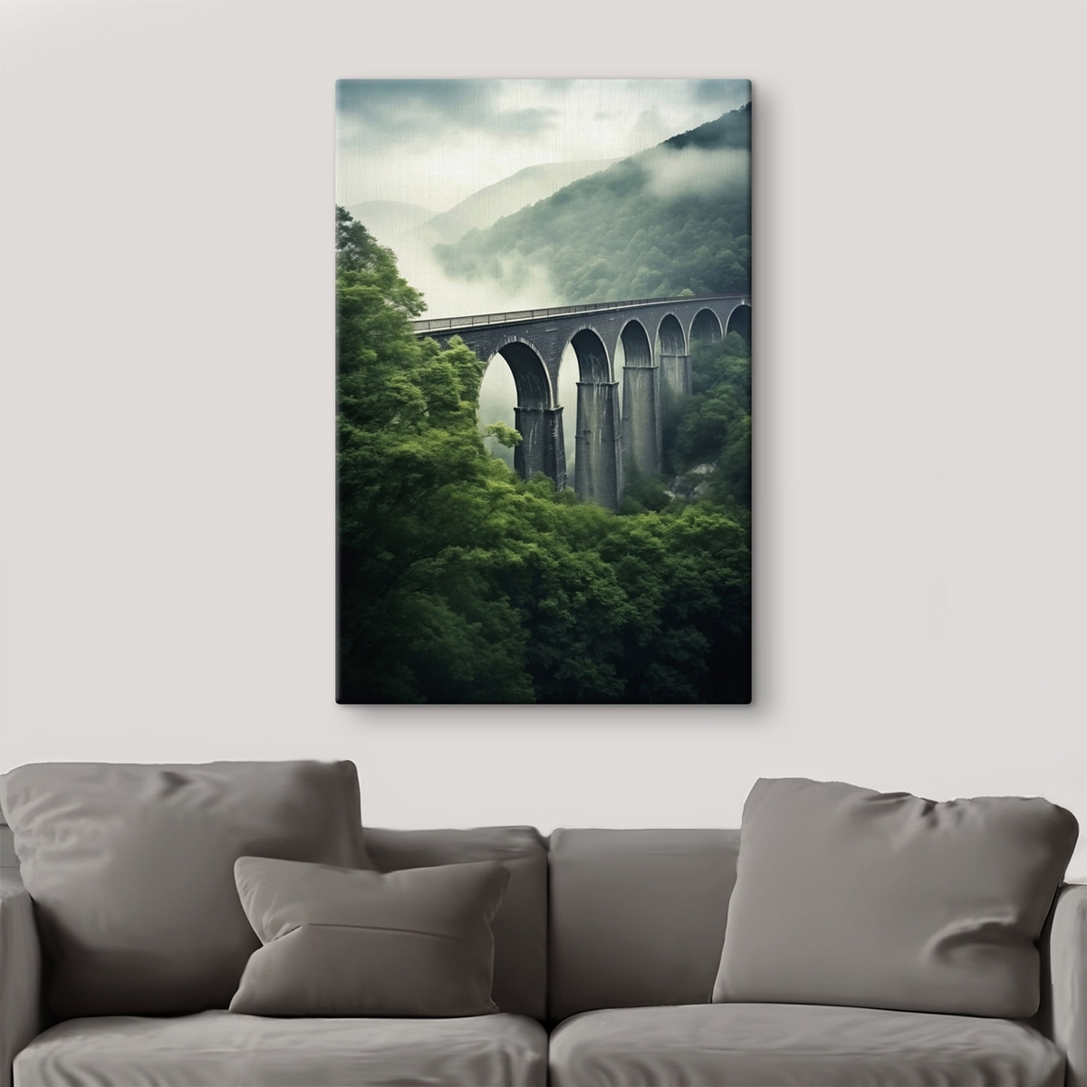 Kőviadukt ködös völgyben — lakásbelső 2