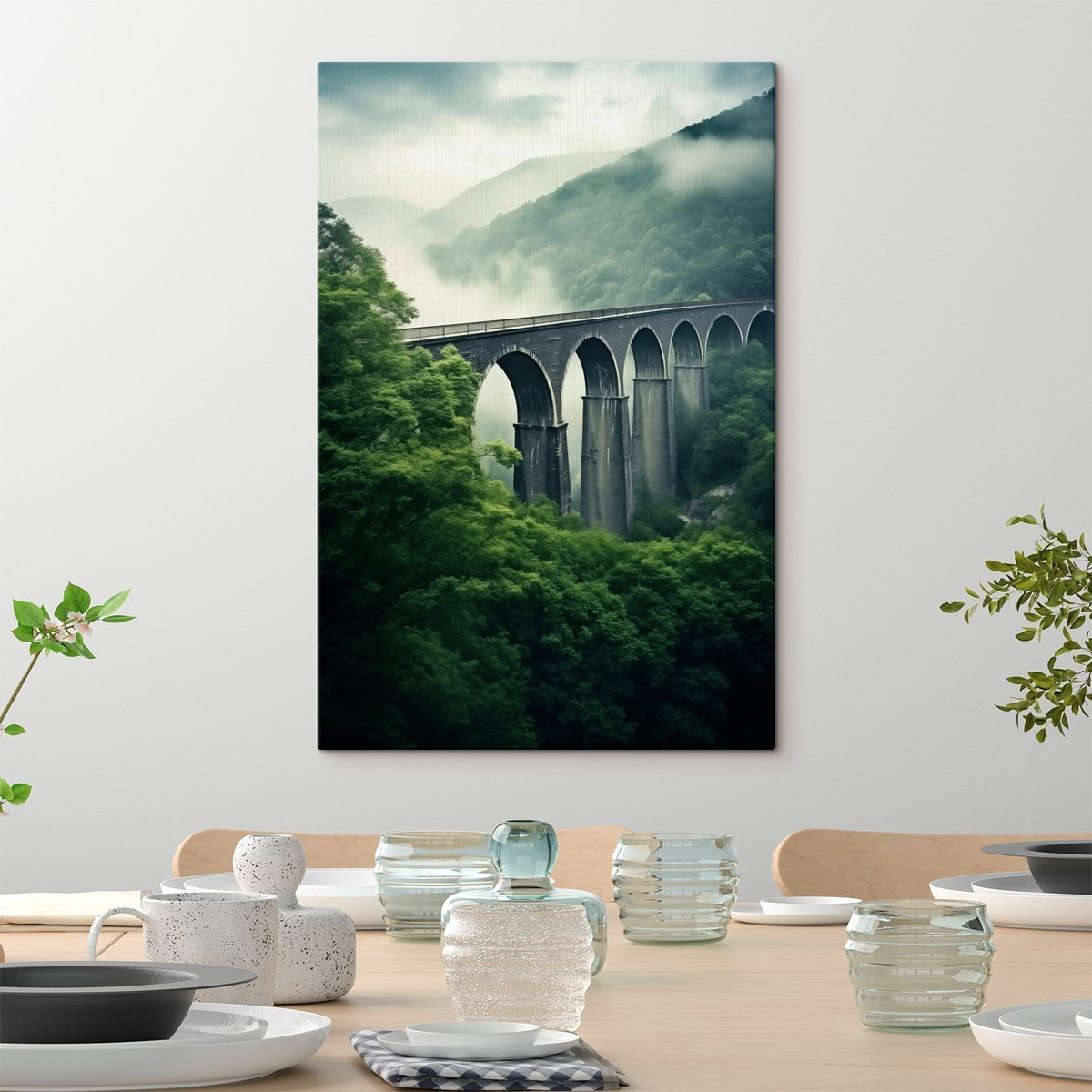 Kőviadukt ködös völgyben — lakásbelső 3