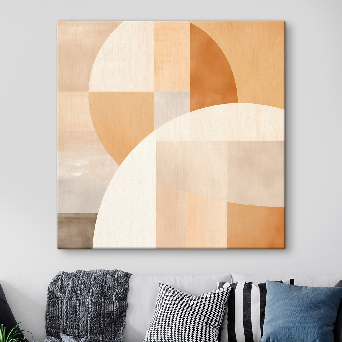 Művészi geometria pasztellben — lakásbelső 2
