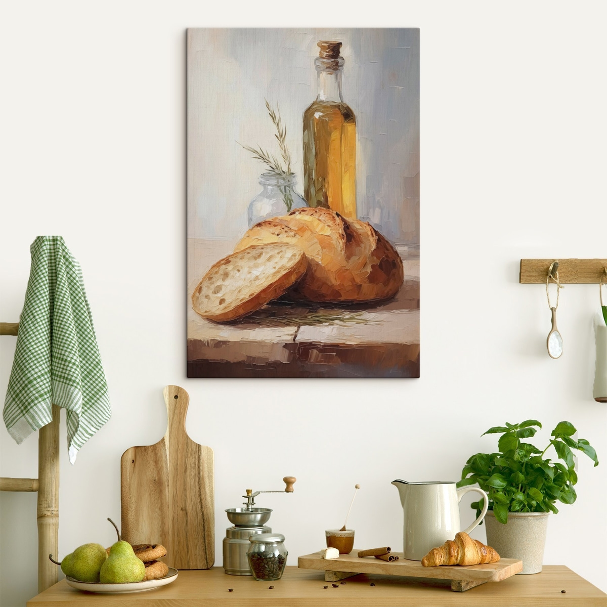 Kenyér és olajos üveg — lakásbelső 2