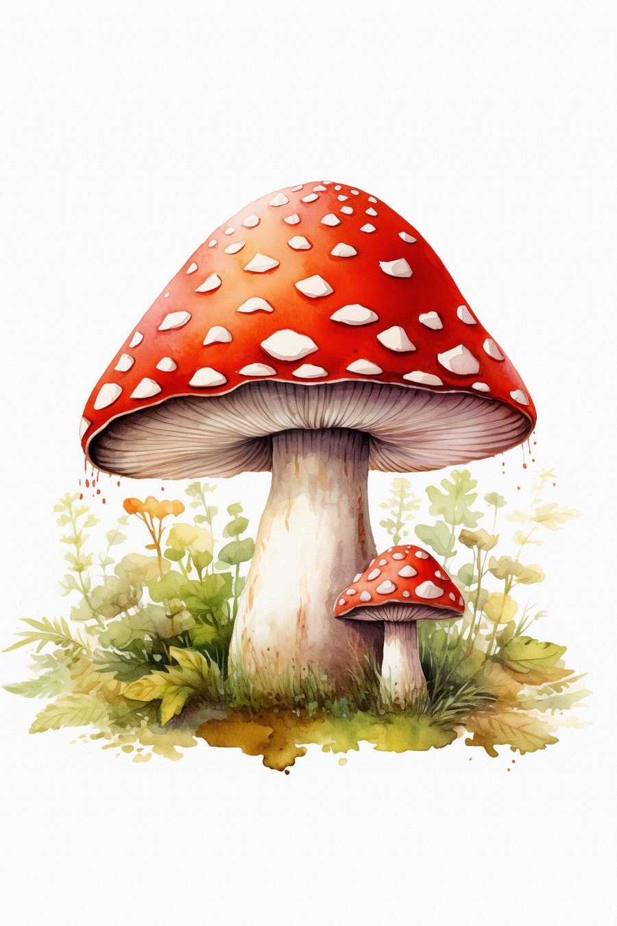 Erdei gombák — teljes motívum