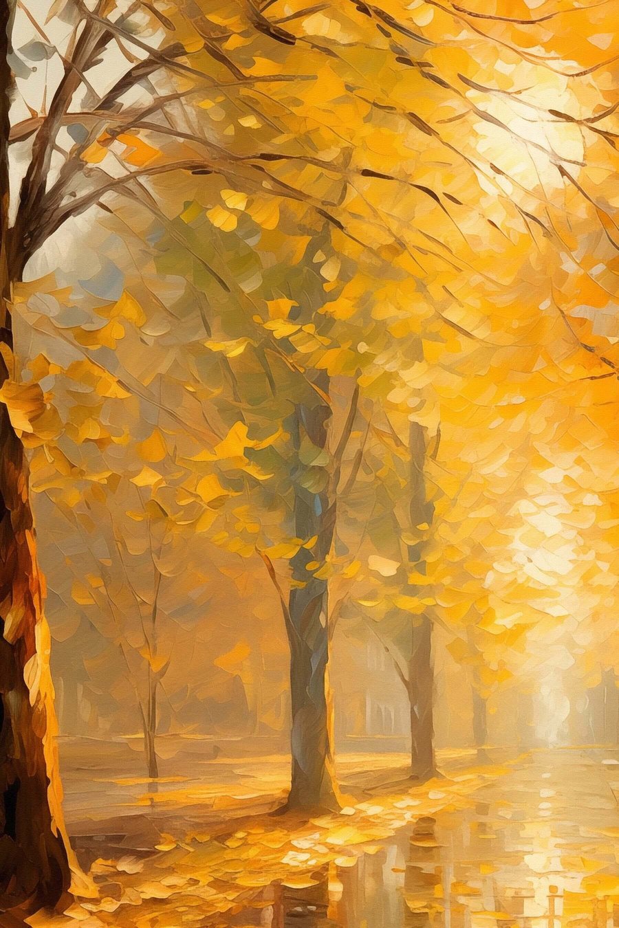 Őszi park — teljes motívum