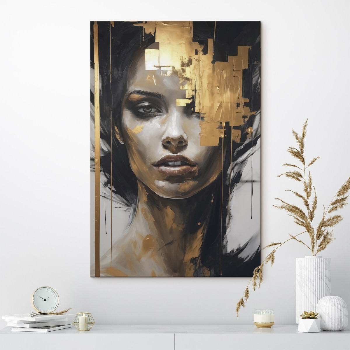 Emberi arcvonások — lakásbelső 1