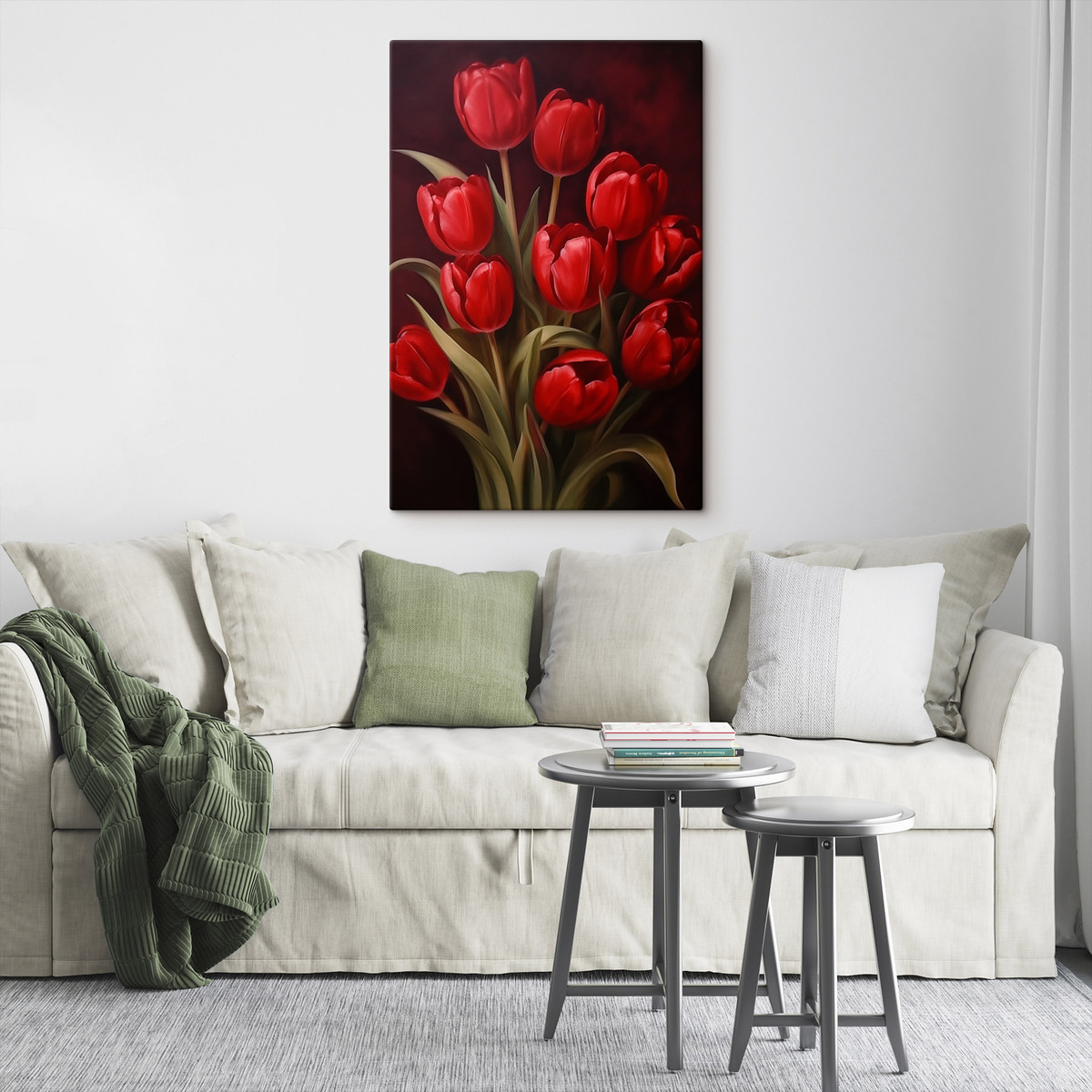 Tulipánok — lakásbelső 1