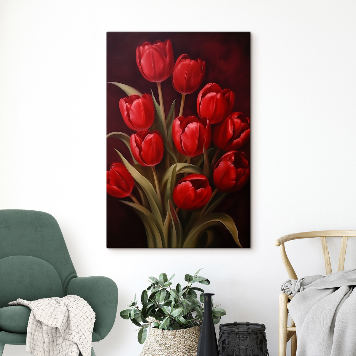 Tulipánok — lakásbelső 2