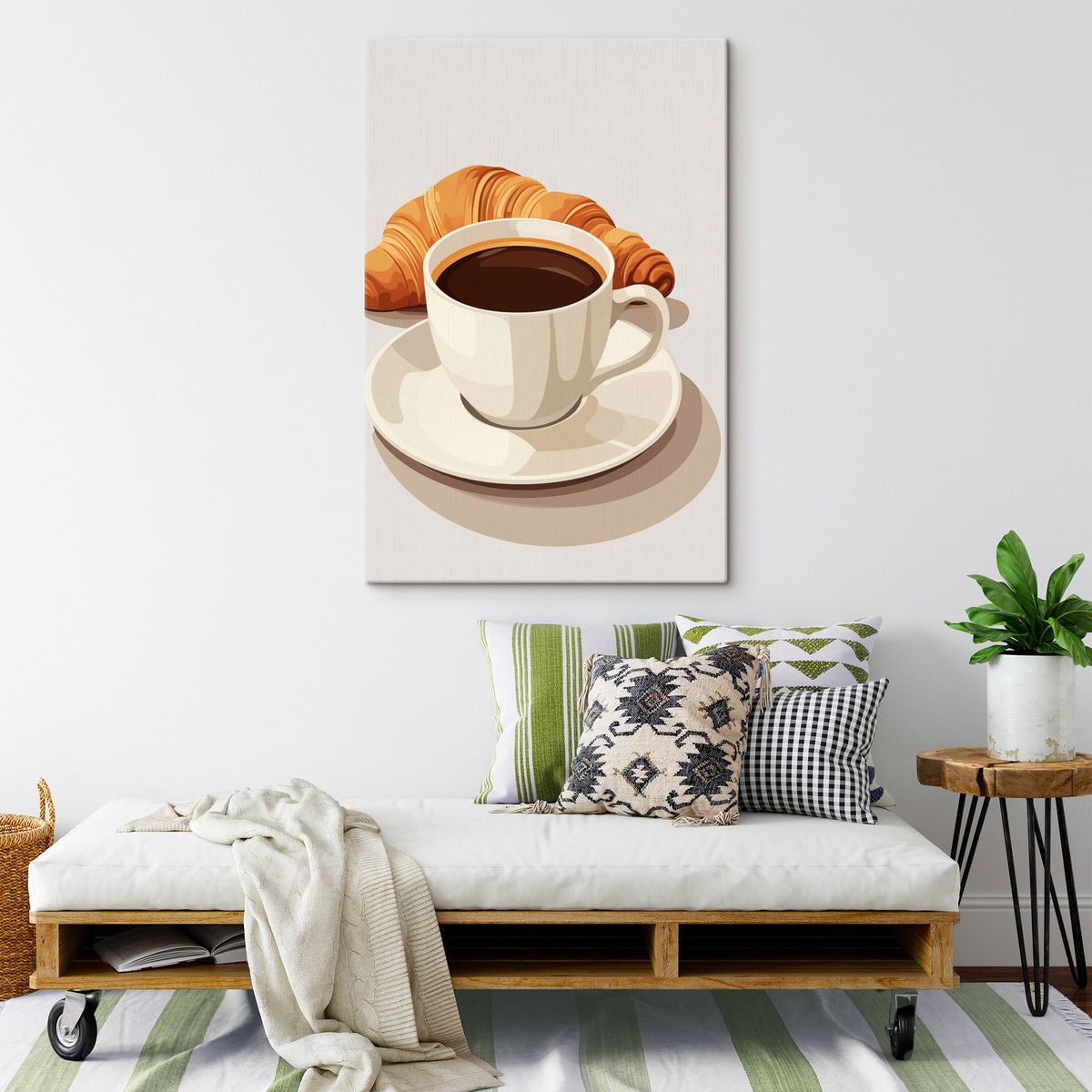 Kávé croissanttal — lakásbelső 1