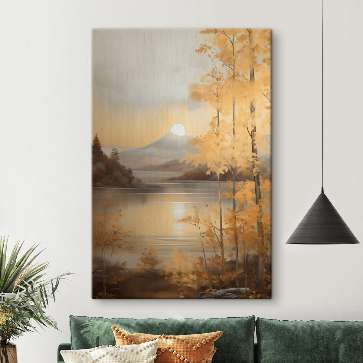 Őszi tó fákkal — lakásbelső 2