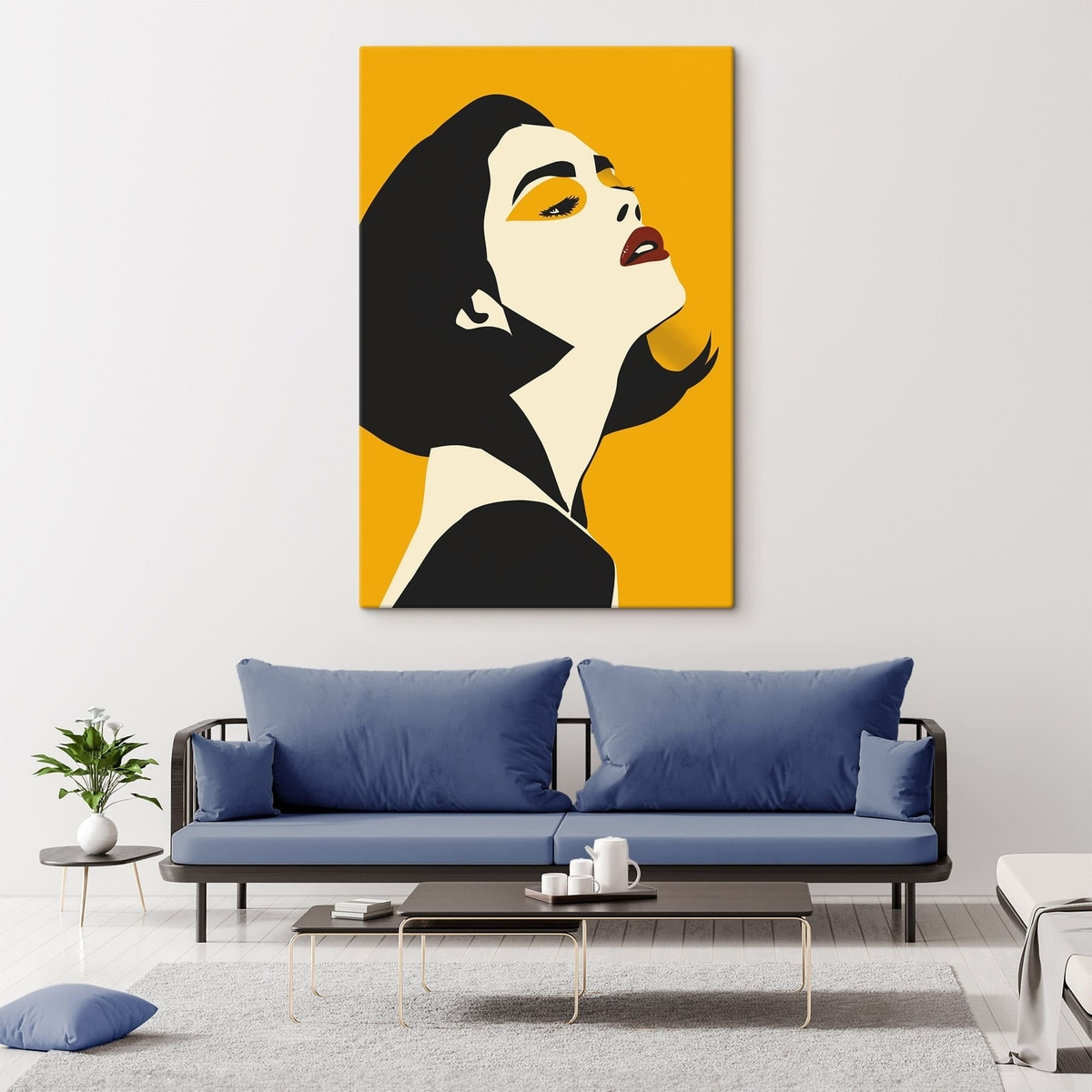 Pop-art lány — lakásbelső 2