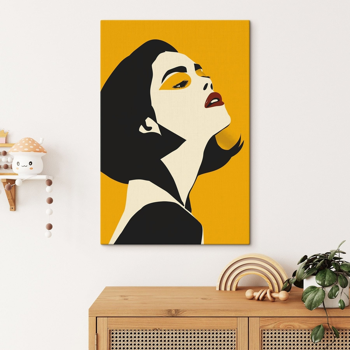 Pop-art lány — lakásbelső 1