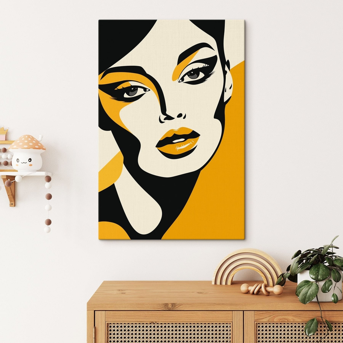 Pop-art nő — lakásbelső 2