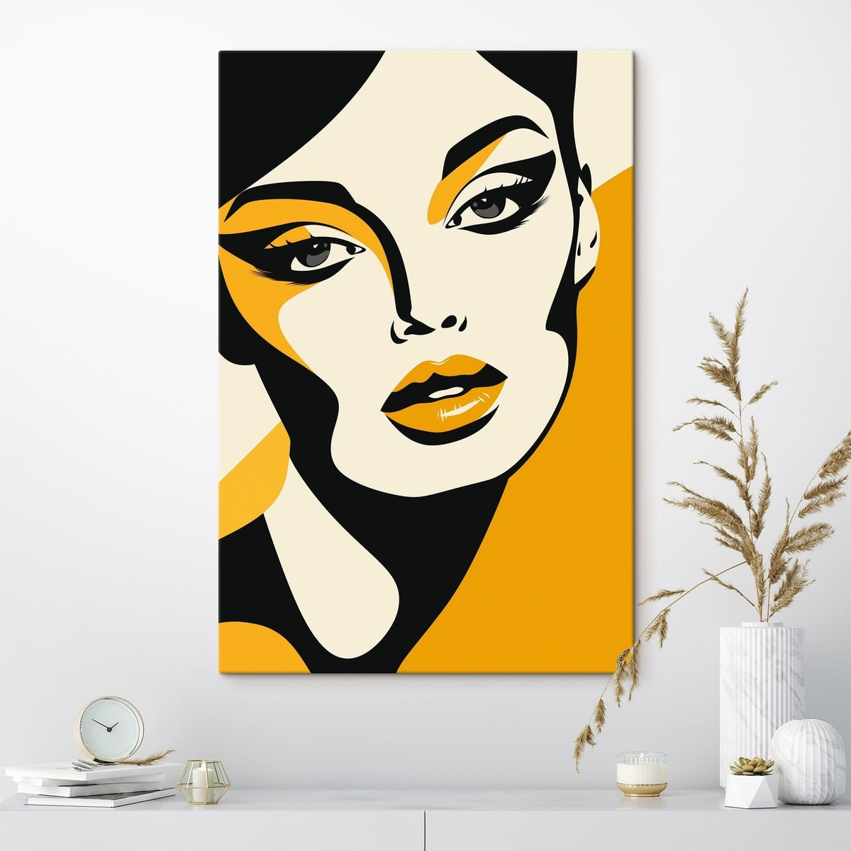 Pop-art nő — lakásbelső 1