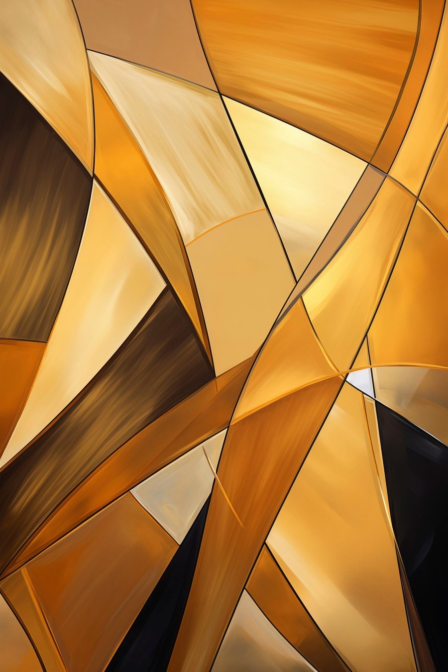 Barna geometrikus formák — teljes motívum