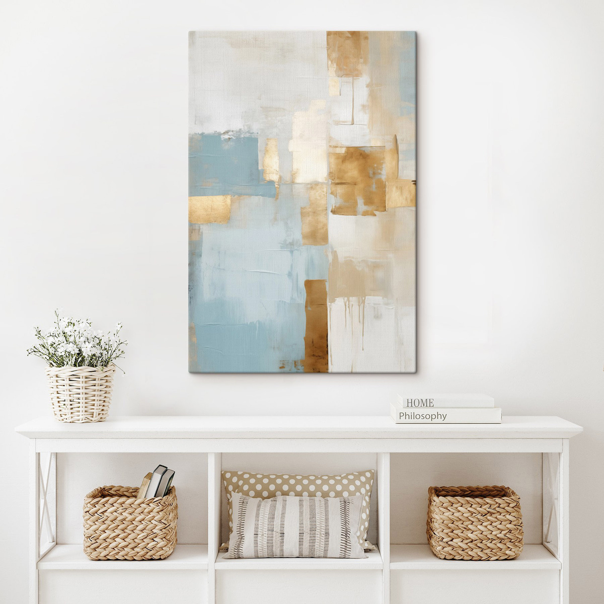 Minimalista geometrikus formák — lakásbelső 2