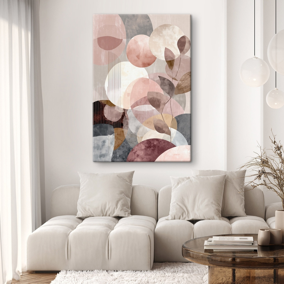 Geometriai formák növényekkel — lakásbelső 2