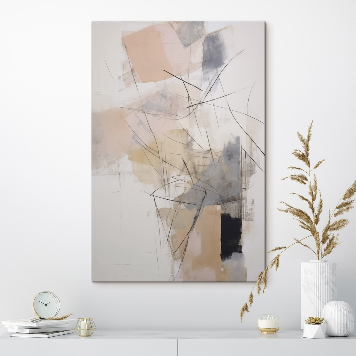 Kaotikus modern absztrakció — lakásbelső 2