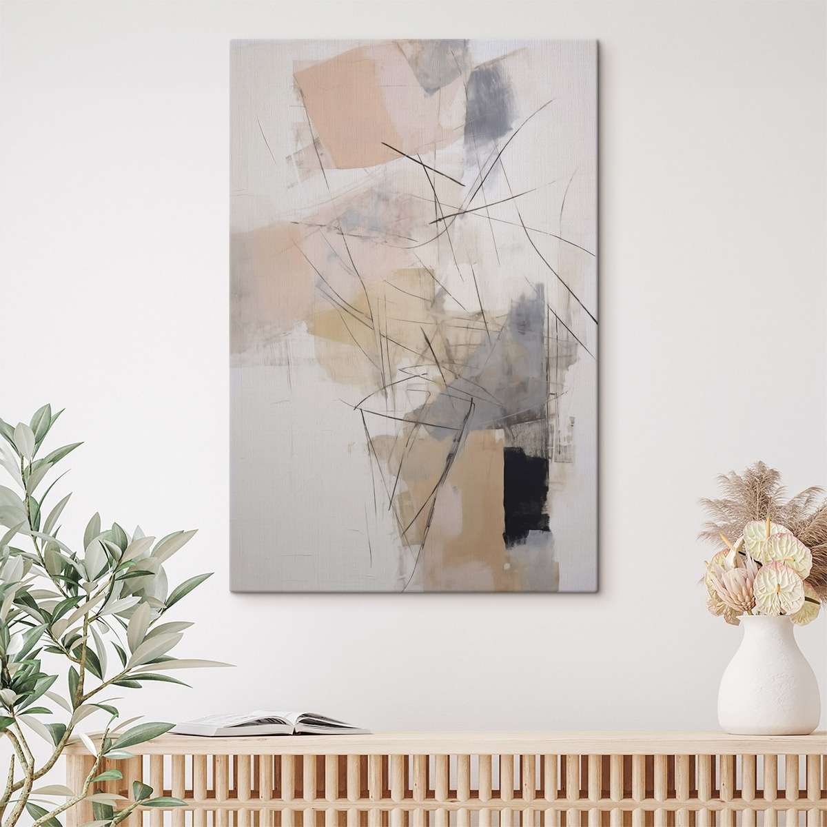 Kaotikus modern absztrakció — lakásbelső 1
