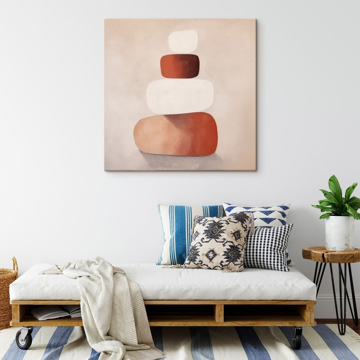 Minimalista halmozott formák — lakásbelső 2