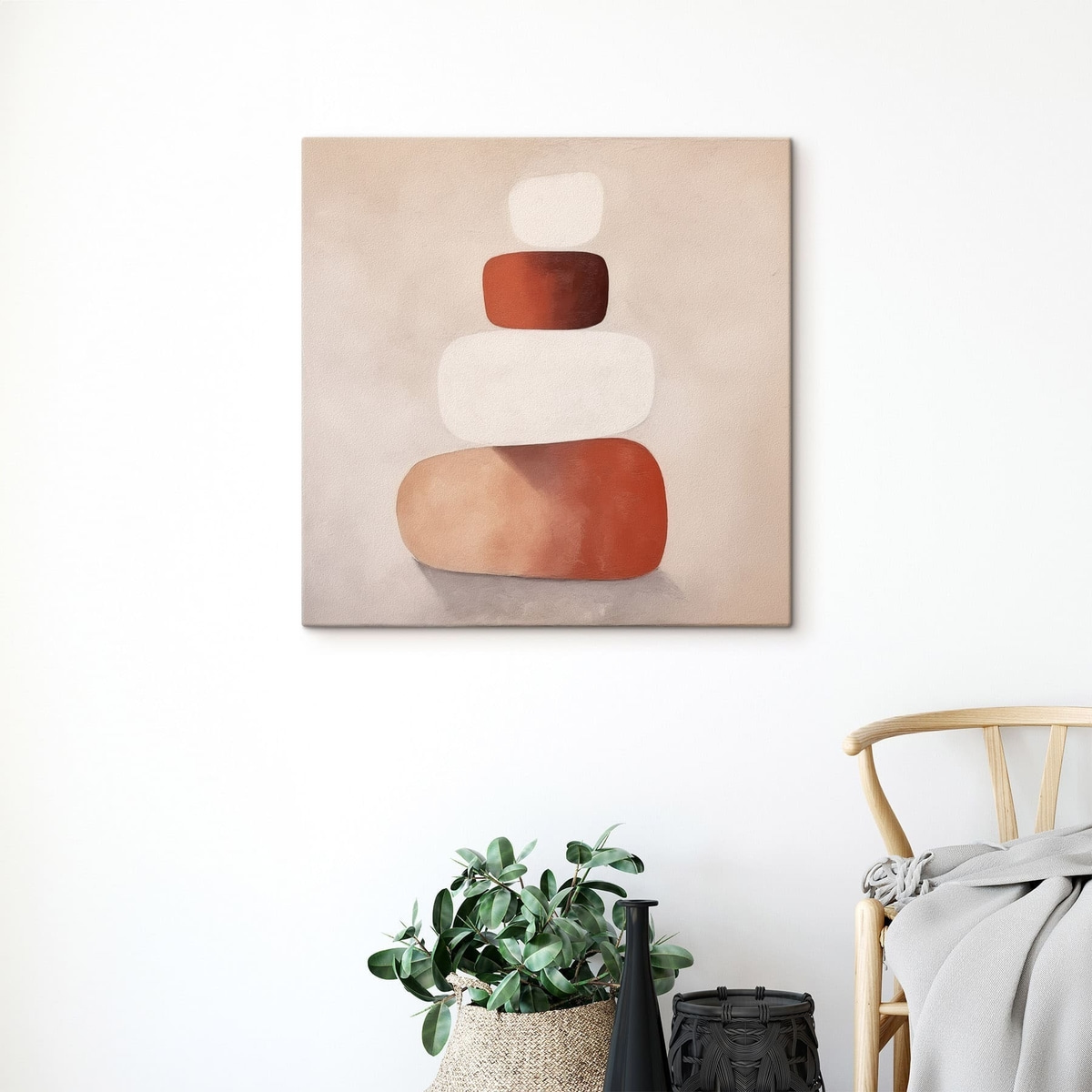 Minimalista halmozott formák — lakásbelső 1