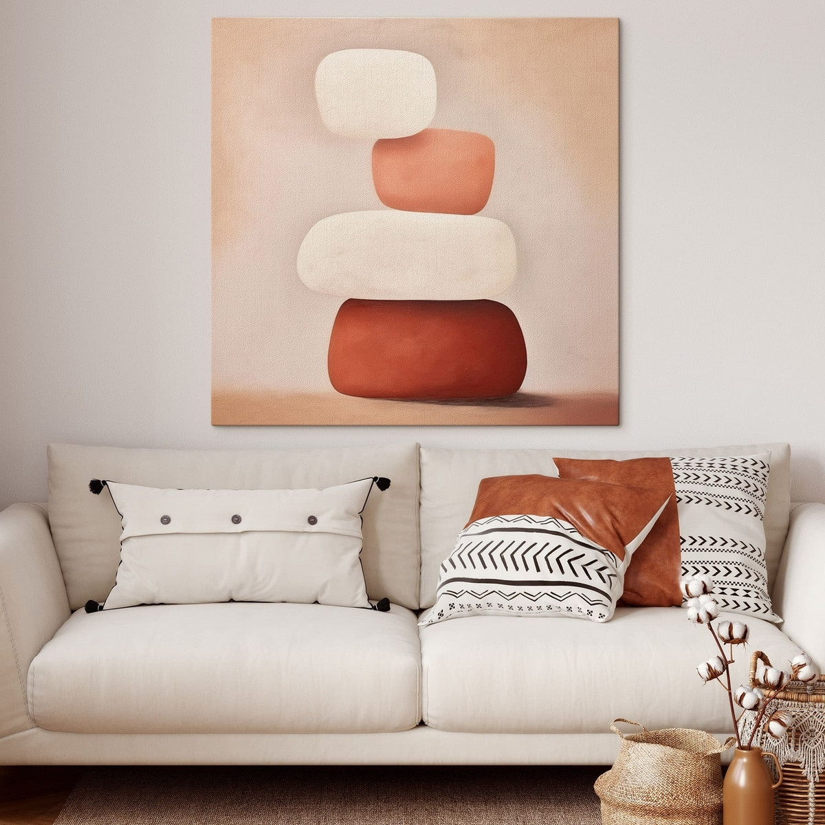 Minimalista halmozott formák — lakásbelső 2