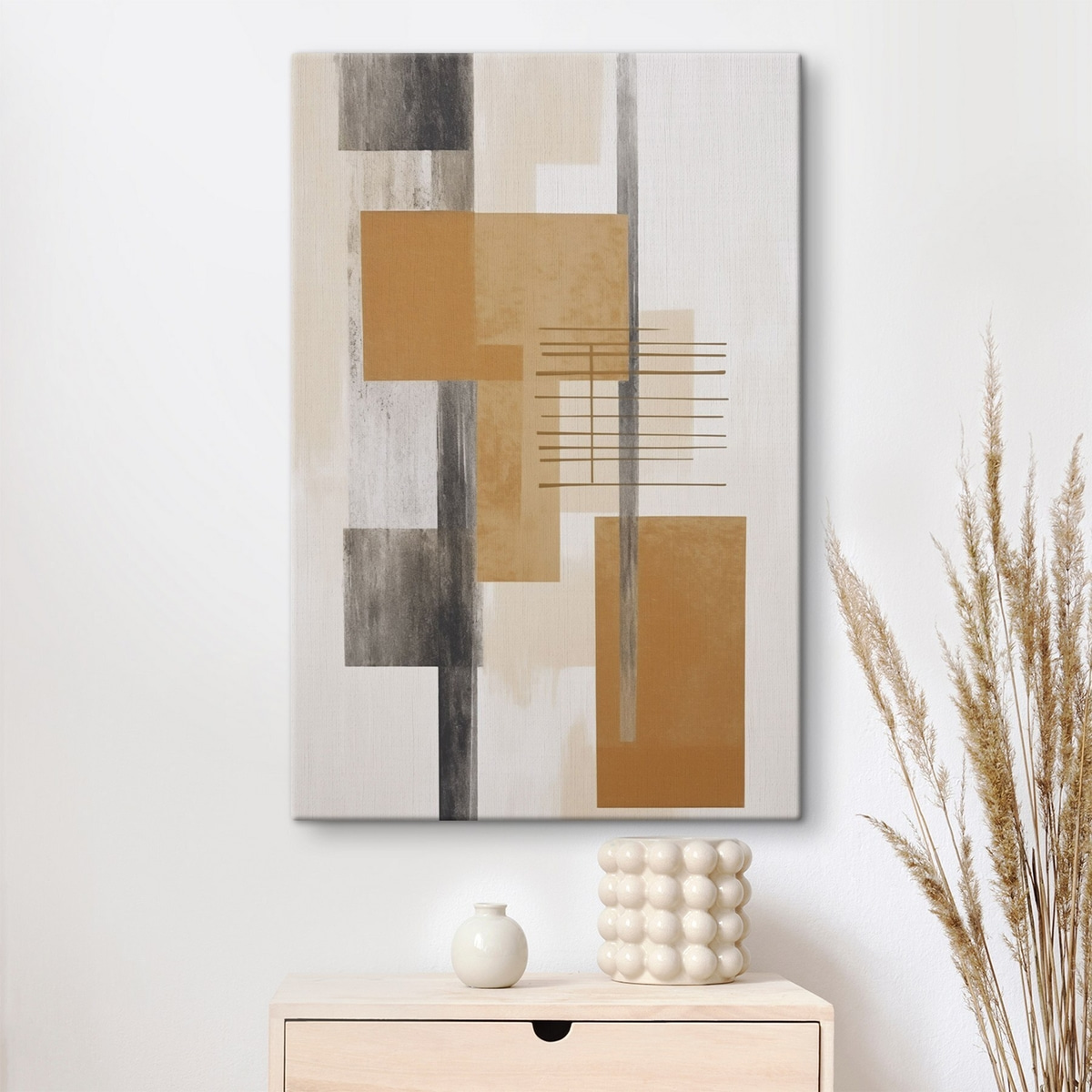 Absztrakt kopott textúrahatás — lakásbelső 1
