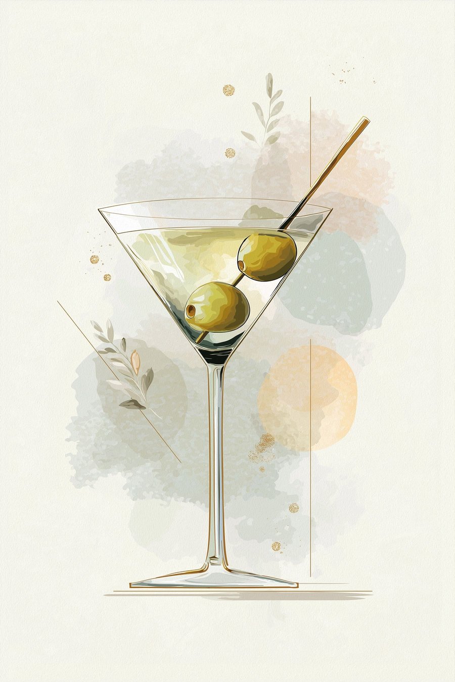 Martini-pohár — teljes motívum